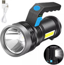 Lanterna Searchlight LED Recarregável com COB Lateral