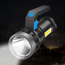 Lanterna Searchlight LED Recarregável com COB Lateral