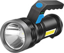 Lanterna Searchlight LED Recarregável com COB Lateral