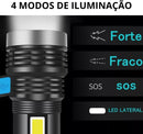 Lanterna Searchlight LED Recarregável com COB Lateral