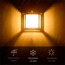 Luminária Solar LED com Sensor de Presença 3 Modos