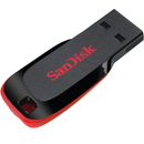 Pendrive SanDisk Cruzer Blade 2.0 preto e vermelho 113,90