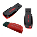 Pendrive SanDisk Cruzer Blade 2.0 preto e vermelho 113,90