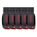 Pendrive SanDisk Cruzer Blade 2.0 preto e vermelho 113,90