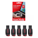 Pendrive SanDisk Cruzer Blade 2.0 preto e vermelho 113,90