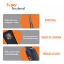 Kit 2 Rádios Comunicadores Baofeng BF-777S 16 Canais