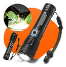 Lanterna Tática LED LE-8300 com Zoom e Bateria Recarregável