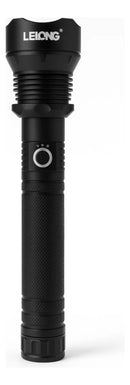 Lanterna Tática LED Recarregável XHP-70 com Zoom