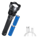 Lanterna Tática LED Recarregável XHP-70 com Zoom