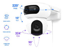 Câmera Wi-Fi H90 Dual 2K+ 4MP + 4MP com Lente Dupla
