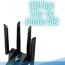 Adaptador Wi-Fi USB Dual Band 2.4 GHz e 5 GHz KP-AW163