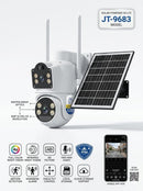 Câmera Solar 4G Lente Dupla JT-9683 com Visão Noturna