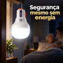 Lâmpada de Emergência LED 48W Recarregável 6000mAh com Gancho