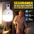 Lâmpada de Emergência LED 48W Recarregável 6000mAh com Gancho